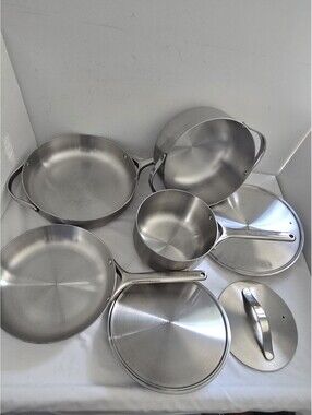 Caraway Stainless Steel Cookware Set CW-CSET-201 8 Pieces w/ Lid Holder